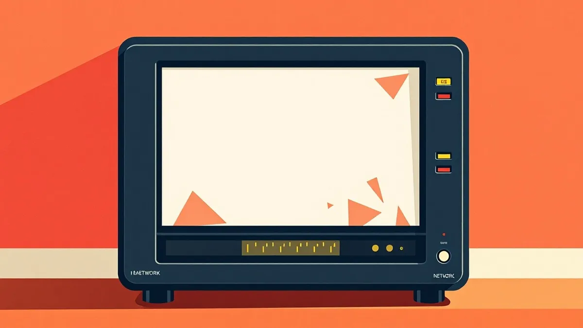Illustration: A sleek black network appliance sits on a desk, its front panel displaying abstract geometric patterns.