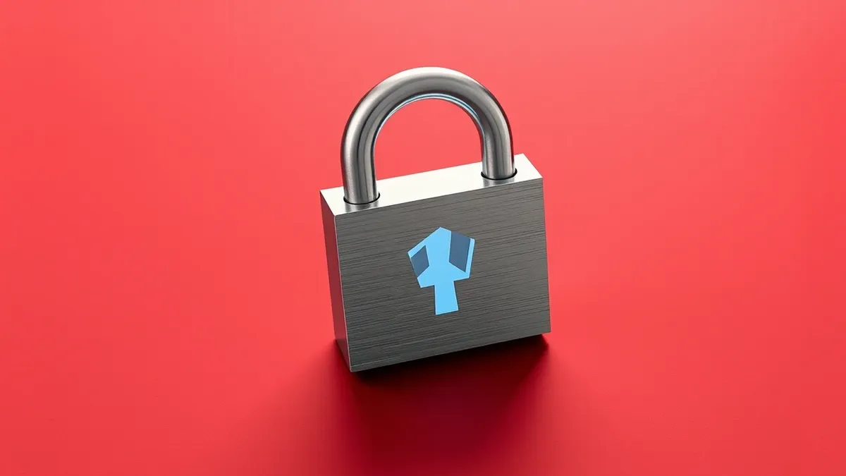 Illustration: A sleek silver padlock rests on a polished obsidian surface, its shackle forming a perfect closed loop.